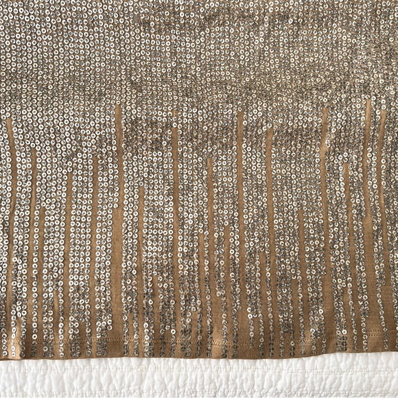 Michael Kors | Brown and Gold Sequin Dress with Chains | Size Small - Picture 6 of 6